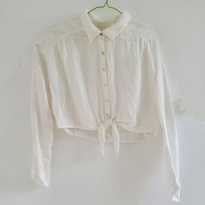 Billabong Button Down Crop Top